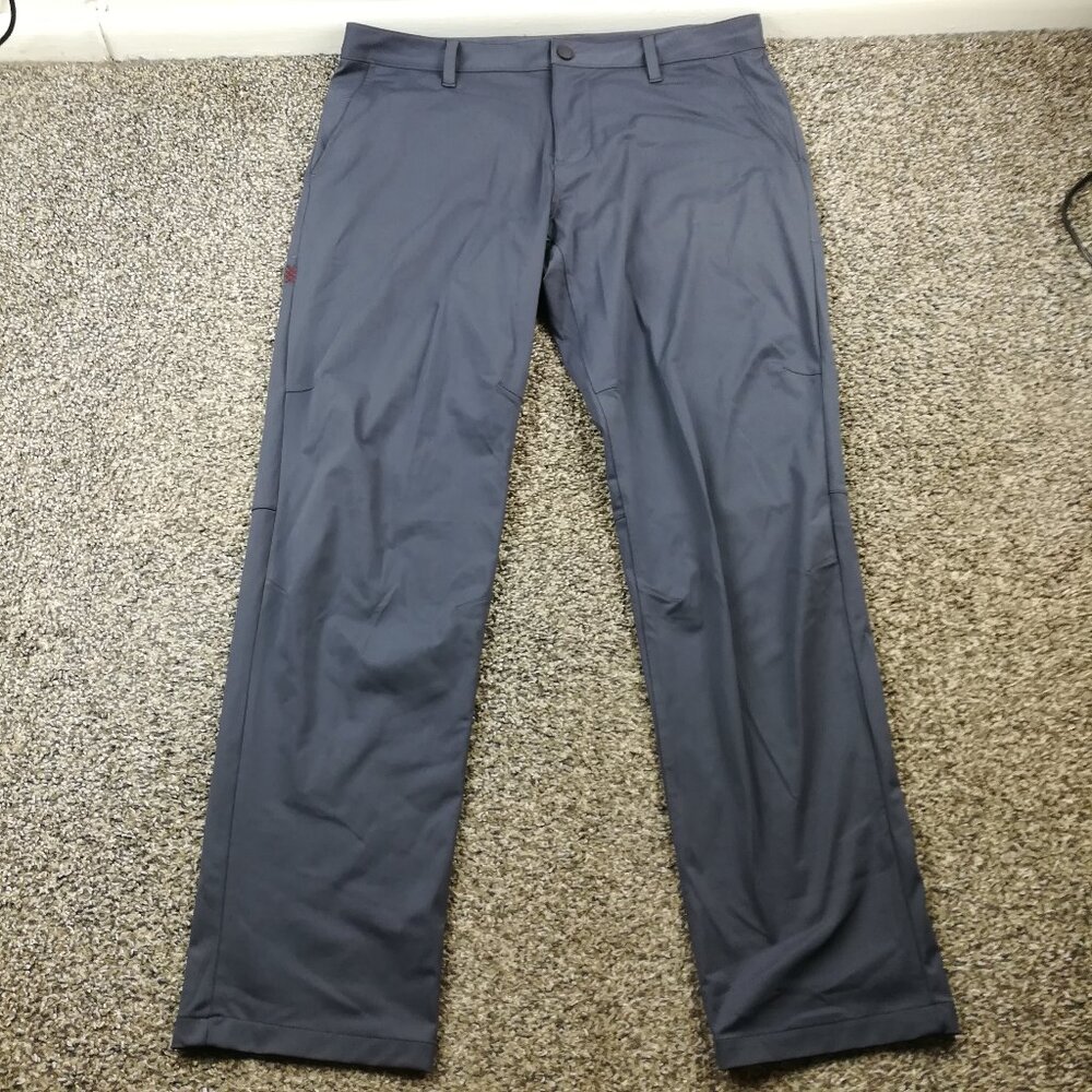 Rhone Pants Commuter Chino Performance Stretch Gray Mens 35x31